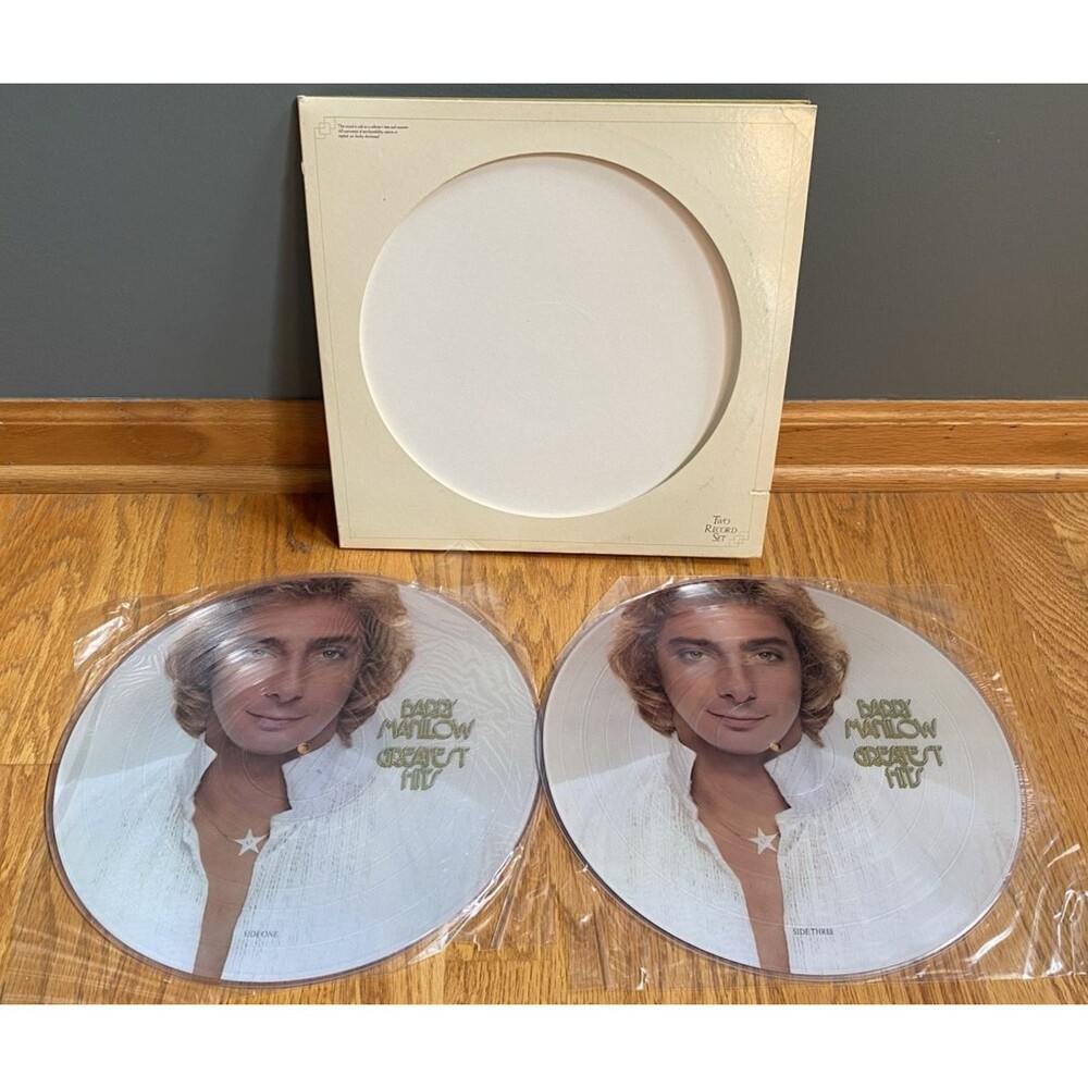 Barry Manilow Greatest Hits 2 LP Picture Disc Vinyl Record 1978 USA Tested